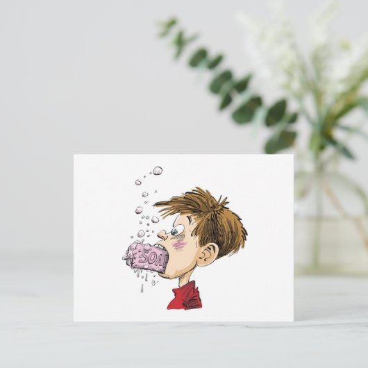 De Cursing Cure. Briefkaart (Staand voorkant)