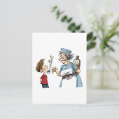 De Cursing Cure. Briefkaart (Staand voorkant)