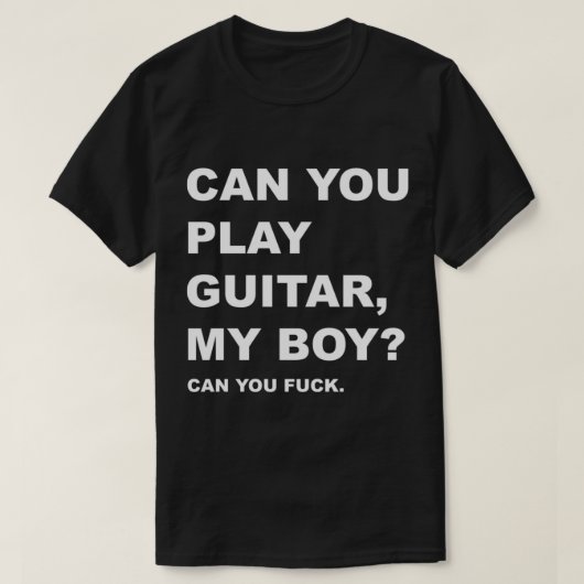 De cursisten - _Can You Play Guitar, My Boy_ T-shirt (Design voorkant)