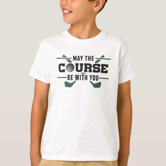 De cursus is bij je Golf Golfer Funny Gift T-shirt (Voorkant)