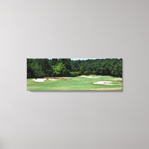 De cursuslandschap van het golf canvas afdruk
