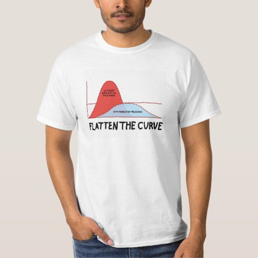 De curve afvlakken t-shirt (Voorkant)