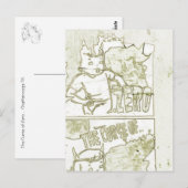 De curve van nul briefkaart (Voorkant / Achterkant)