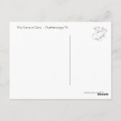 De curve van nul briefkaart (Achterkant)