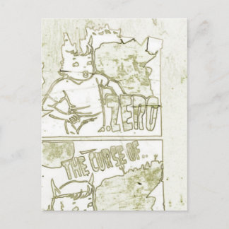 De curve van nul briefkaart