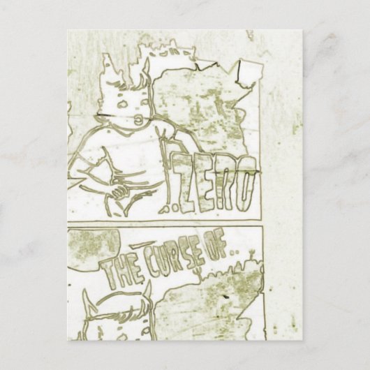 De curve van nul briefkaart (Voorkant)