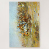 De Custer-strijd Charles Marion Russell 1903 Legpuzzel (Verticaal)