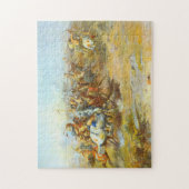 De Custer Strijd Charles Marion Russell 1903 Legpuzzel (Verticaal)