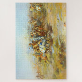 De Custer-strijd Charles Marion Russell 1903 Legpuzzel (Verticaal)