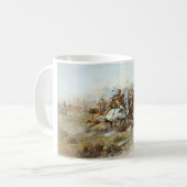 De Custer vecht tegen Charles Marion Russell Koffiemok (Voorkant links)