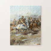 De Custer vecht tegen Charles Marion Russell Legpuzzel (Verticaal)