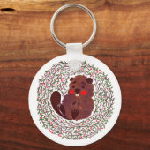 De Cute Baby Beaver Sleutelhanger (Voorkant)