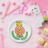 De Cute Giraffe Papieren Bordje (Feest)