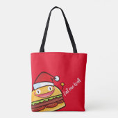 De Cute Kersthamburger-Canvas tas personaliseren (Achterkant)