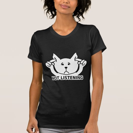 De Cute LISTEND Dog T-shirt (Voorkant)