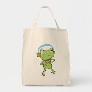 De Cute Musical Frog Bag Tote Bag
