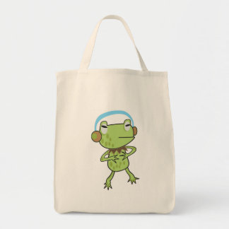 De Cute Musical Frog Bag Tote Bag