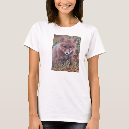 De Cute Red Fox Kit T-shirt (Voorkant)