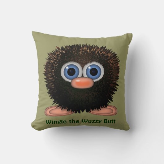 De Cute Wuzzy Butt Cushion for Kids Room Kussen (Voorkant)