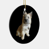 De Cutest Cairn Terrier ooit.  Cuter dan Toto. Keramisch Ornament (Rechts)