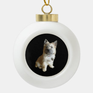 De Cutest Cairn Terrier ooit. Cuter dan Toto. Keramische Bal Ornament