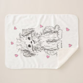 De Cutest Doggy in de wereld Sherpa Deken (Voorkant (horizontaal))