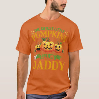 De Cutest Little Pumpkins noemen me papa Pumpkin H T-shirt