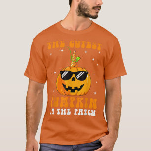 De cutest pompoen in de patch Girls bootst grappig T-shirt