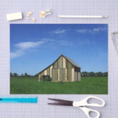 De Cutest Striped Barn Ever. Tissuepapier (Craft)