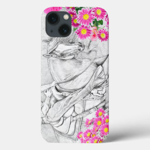 De Cutter Large (roze madeliefje) Case-Mate iPhone Case