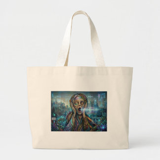 "De Cybernetische Schreeuw" – Jumbo Boodschappento Grote Tote Bag
