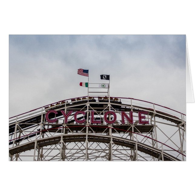 De cycloon op Coney Island, NY (Voorkant Horizontaal)