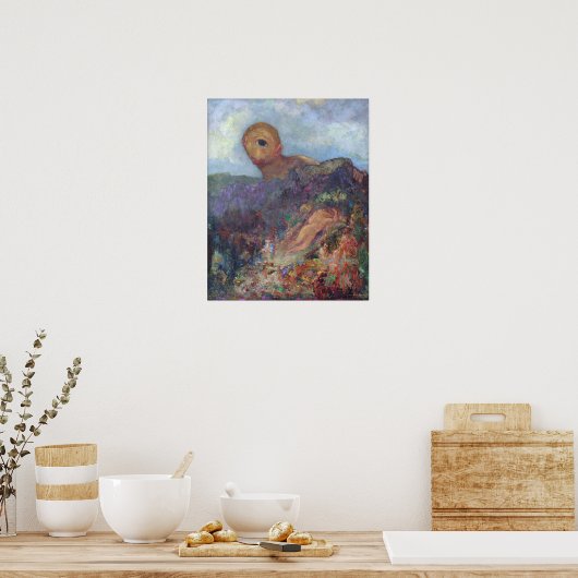 De cyclops (Redon 1914) Poster (Keuken)