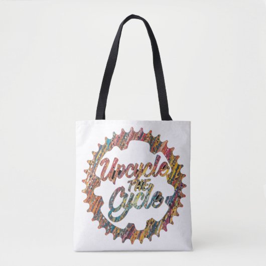 De cyclus omdraaien tote bag (Voorkant)