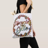 De cyclus omdraaien tote bag (Dichtbij)