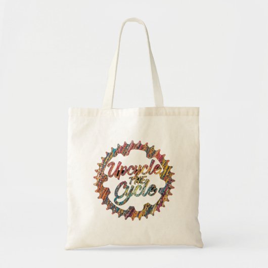 De cyclus omdraaien tote bag (Voorkant)