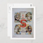 "De cyclus van een eeuw" -  zanger Advert. Briefkaart (Voorkant / Achterkant)