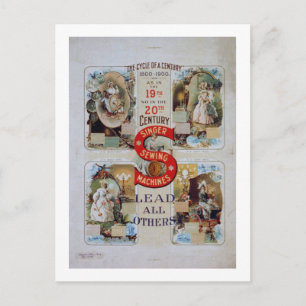 "De cyclus van een eeuw" -  zanger Advert. Briefkaart