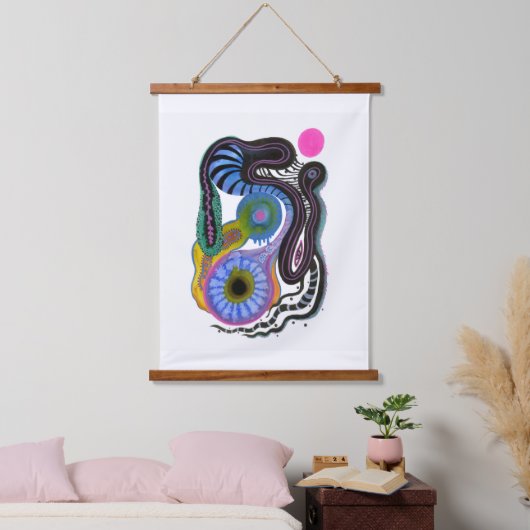 De cyclus van het leven hangend wandkleed (Slaapkamer)