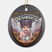 De D6-generatiestructuur Keramisch Ornament (Links)