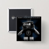 De D.O.P. - Er is een Button op het 2-inch plein (Voorkant /achterkant)
