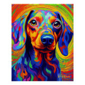 De Dachshund Dog 002 - Zetton Ziana Perfect Poster (Voorkant)