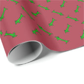 De Dachshund in Groen Cadeaupapier (Rol Hoek)