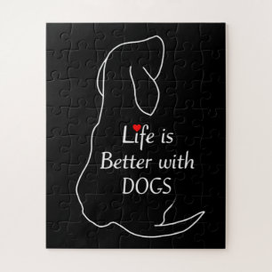 De Dachshund-levensduur is beter bij honden Quote Legpuzzel