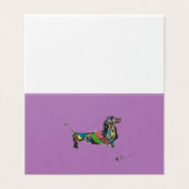 De Dachshund magnetische Kaart (Buitenkant ongevouwen)