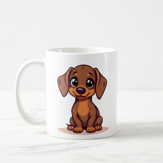 De Dachshund Mok (Links)
