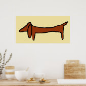 De Dachshund Poster (Keuken)
