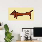 De Dachshund Poster (Thuiskantoor)