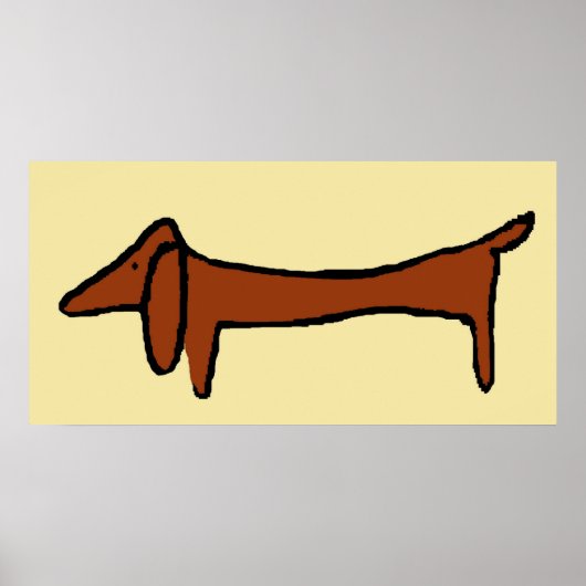 De Dachshund Poster (Voorkant)