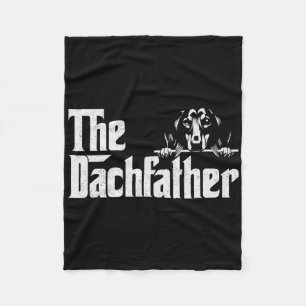 De Dachshund Vaderdag Dogfather Cadeaus Wiener D Fleece Deken